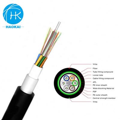 China Outdoor Armored Multimode Networking 12 24 48 Core GYTA Fiber Optic Cable Price for sale