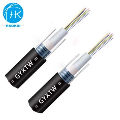 China Gyxtw Outdoor Single Mode 2 Core Armored Roll Fiber Optic Networking Armored Cable for sale