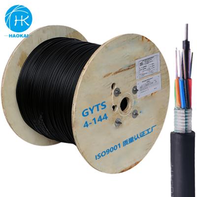 China GYTS Networking Cable Fiber Optic Communication Outdoor Fiber Optic Cable Per Meter Price for sale