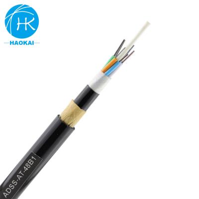 China High Quality Micro Optic G652d Adss Outdoor Fiber 24 Core Networking Dual Sheath Fiber Optic Cable for sale