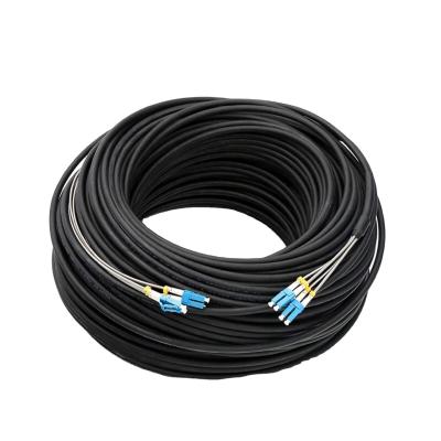 China Indoor / Outdoor Fiber Optic Communication Patch Cord Tie G657a Ftth Drop Cable Patch Cord for sale