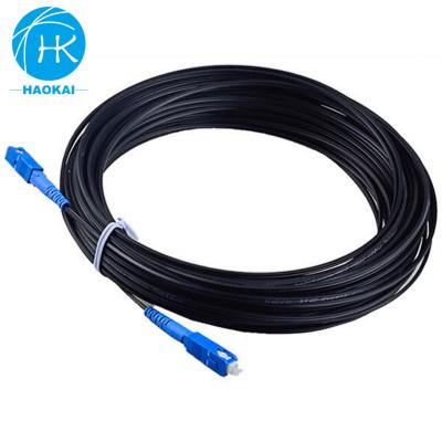 China FTTH FTTB FTTX 2core Ftth Network 62.5/125 Lszh Drop Cable Singlemode Fiber Optic Patch Cord for sale