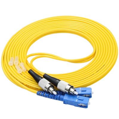 China FTTH FTTB FTTX Network Price 3m Duplex Sc Fc Fiber Optic Cable Network 1 Meter Optical Patch Cord for sale