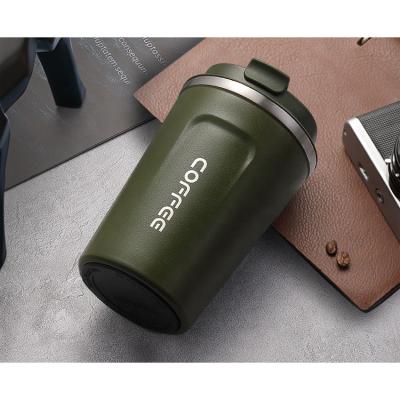 China 510ml Sustainable Insulated Coffee Mug Reusable Stainless Steel Coffee Mug Coffee With Lid for sale