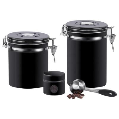 China Freshness Preservation 1.5L Stainless Steel Container For Airtight Coffee Sugar Canisters For Kitchen Tea Cooking Tools for sale