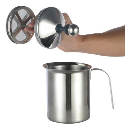 China Viable Hand Milk Frother Coffee Milk Frother Pull Flower Pot Milk Frother Maker for sale