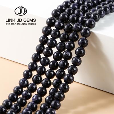 China Mateiral Natural Green Sand Stone DIY Bracelet Accessories Faceted Gold Sand Stone Beads Blue Sand Stone Loose Beads For Jewelry Making for sale