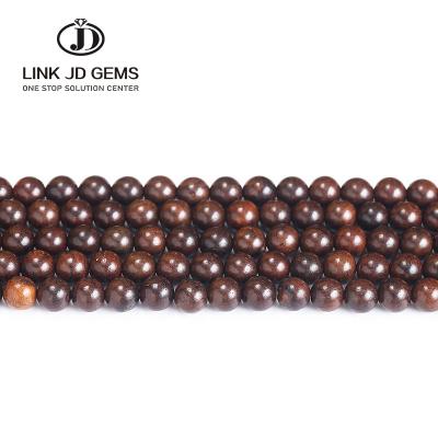 China Fashion Natural Wood Beads Mateiral Black Sandalwood Beads 6 8 10mm Round Loose Wooden Beads For Jewelry Making Bracelet Necklace Accessories for sale