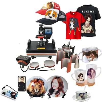 China Shop Printing Blanks PC TPU Sublimation Phone Cases 2D Printing Printing 8 in 1 Combo Sublimation Blanks Machine for sale