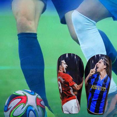 China Plastic Plastic Blank For Kids Football Sport Sublimation Leg Shin Guard Pads Cover For 3D Sublimation Machine Customize Printing for sale