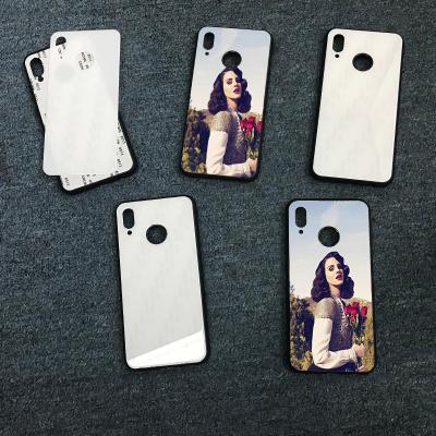 China For Huawei P20 Lite More Brand Sublimation White TPU Phone Cases 2D Model Glass Cell Phone Covers For Printing For P20 Lite For P20 Lite for sale