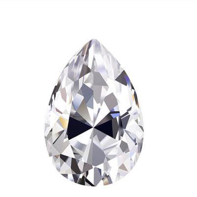 China Real gemstone vvs flawless pear shape game or fire color DEF color fire gemstone custom jewelry gra certified wholesale diamond moissanite loose stones for sale