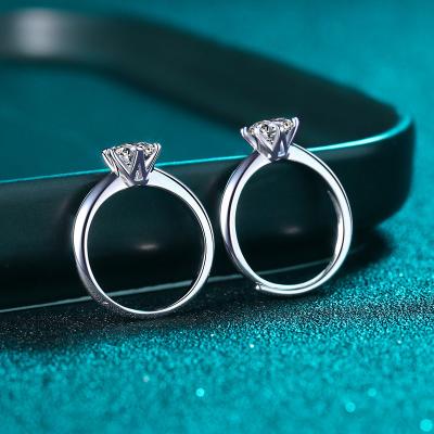 China Best Selling CLASSIC Silver Zircon Ring Sterling Wedding Party Gift Women Jewelry Classic Design Fashion Jewelry for sale