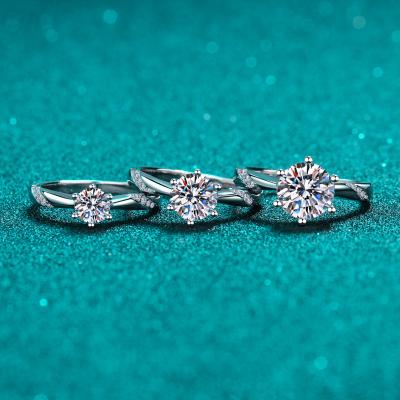 China Best Selling CLASSIC Silver Zircon Ring Sterling Wedding Party Gift Women Jewelry Classic Design Fashion Jewelry for sale