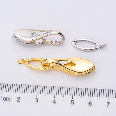 China Jewelry making simple design soft outdoor fashion 925 sterling silver clasps cheap clasp for jewelry making for sale