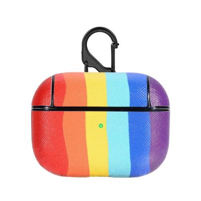 China For AirPods pro factory wholesale Rainbow pattern plastic earphone case for Airpods pro for sale