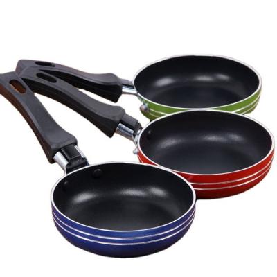 China Sustainable Non-Stick Wholesale Factory Non-Stick Stainless Steel Cookware Wholesale Mini Pot Frying Pans for sale