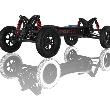 China Mens All Terrain Solid 4 Wheels Electric Skateboard With Wider Size For Adults for sale