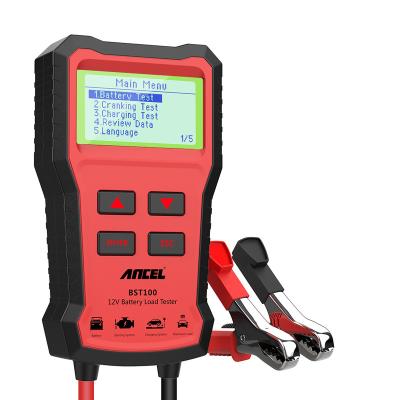 China Ancel BST100 Universal Battery Analyzer 12V 2000CCA Diagnostic Tools Cranking Test for Vans Boat Boat Light Truck Automotive Battery Tester for sale