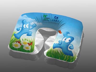 China Inflatable advertising gift pillow for promotional with customized logo for sale