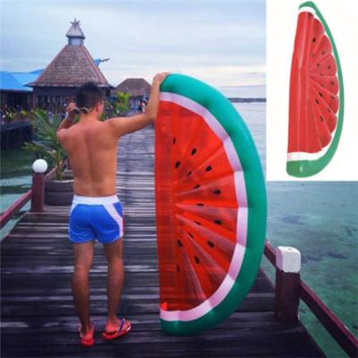 China Adult Swimming Water Toy Half Watermelon Inflatable Float Summer Water Sport for sale