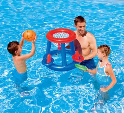 China Water Basketball Inflatable Hoop Pool Float Swim Ring Children Toy Fun Game Play for sale