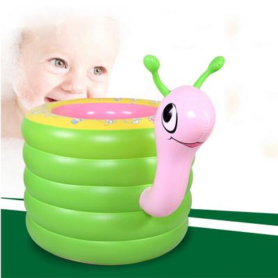 China New Kids Baby Swimming Pools Inflatable Snail Bathtub Water Fun Round Pool for sale