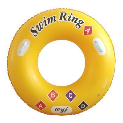 China Newly inflatable swimming ring with funny learning letter for kids, with safe handle in each side for sale