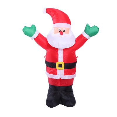 China Giant Fabric Inflatable Santa Claus for Family Garden for sale