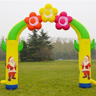 China Customized Outdoor Christmas Decoration Inflatable Party Arch for sale