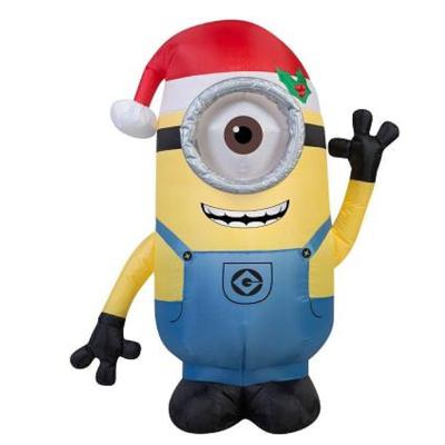 China Factory Customized Christmas Holiday Yard Decoration Inflatable Minion Display for sale