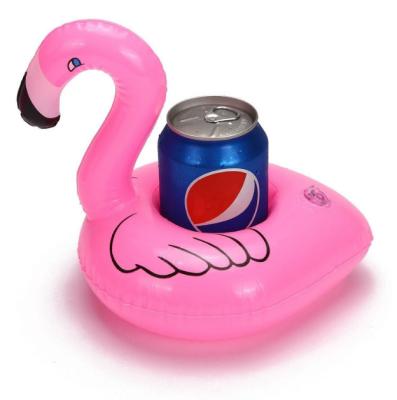 China Flamingo Pool Floating PVC Inflatable Can Holder for Party,promotional gifts for sale