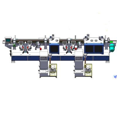 China Hotels MMP-W4C2-T2G3 Automatic Side Vacuum UV Painting Machine UV Coating Line for Furniture, Doors, Cabinets, Drawers for sale