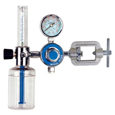 China Medical Treatment Type Brass Body Oxygen CGA870 Oxygen Regulator With Flowmeter for sale