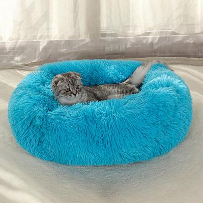 China Breathable Oxford Fluffy Morandi Cat Nest Sleep Plush Mat Dog Kennel Dog Place Outlet Plastic Cloth Bed for sale