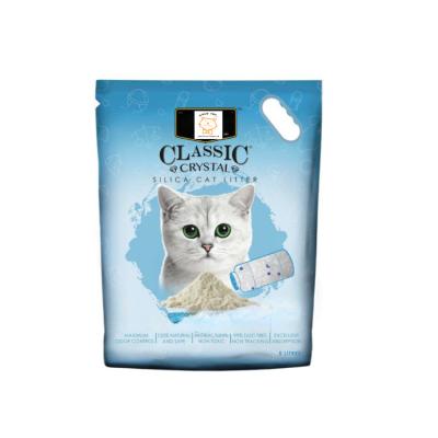 China Free Premium Pet Stocked Deodorizer Silica Gel Cat Sands Scoop Clean Household Crystal Cat Litter for sale