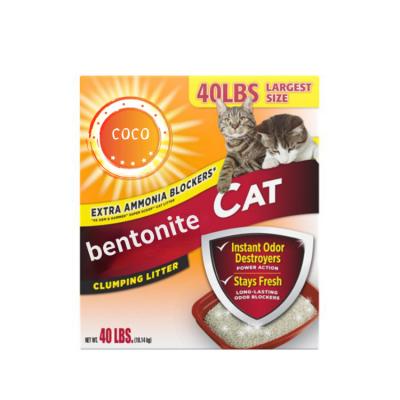 China Wholesale Custom Stocked High Quality No Dust Bentonite Cat Litter With 6L In Anhui For Cat for sale