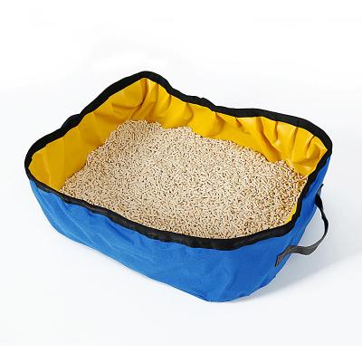 China Wholesale Disposable Easy Clean Foldable Stored Trash Can Cat Litter Box Without Lid for sale