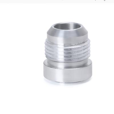 China Performance Radiator or Oilcooler CNC Parts Straight Male Welding Adapter Aluminum Fitting Good Quality for sale