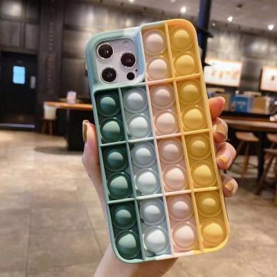 China 2021 Anti-fall silicon rainbow relief stress luxury for iphone 11 case for sale