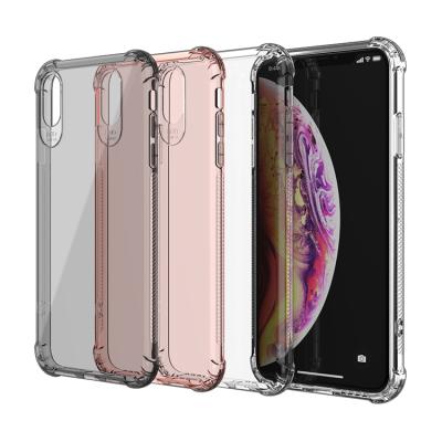 China 1.5Mm High Quality Military Shockproof Mobile Phone Case Shockproof Transparent Clear Soft Tpu Back Cover For Iphone X Xr Xs Max 15 for sale