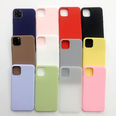 China 1.0mm Thickness Slim Matte Solid Color TPU Mobile Phone Case New For iPhone 11 5.8/6.1/6.5 inch, For iPhone 11 TPU Phone Cover for sale