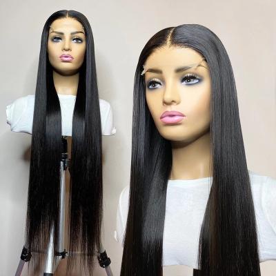 China 13X6 Lace Front Wig, 40 Inch Hair Silky Straight Wig, Gorgeous Mink Straight Virgin Lace Front Silky Straight Wave Transparent Wig for sale