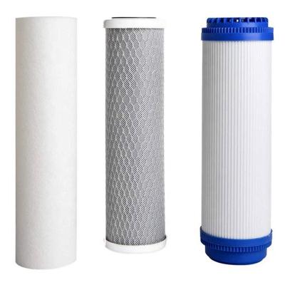 China 10 inch 5 micron Sediment PP UDF CTO Filter Cartridge for Whole House Water Purification System for sale