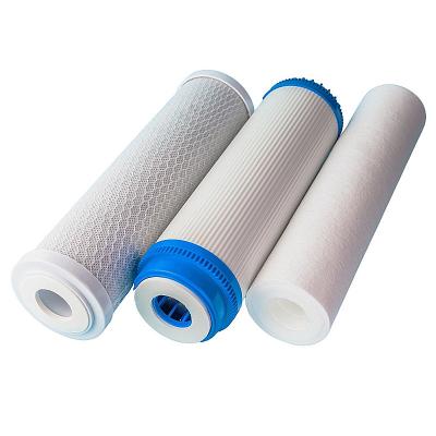 China 10/20 inch PP UDF CTO Compressed Carbon Block Filter Cartridge for Water Purification for sale