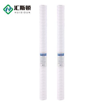 China 40 Inch 5 Micron PP Yarn Spiral String Wound Thread Filter Cartridge for Chemical Filtration for sale