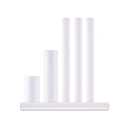 China Industrial Wound String Sediment Filter Cartridge 10 20 30 40 Inch 1 3 5 10 Microns Filter for sale