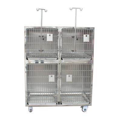 China Breathable Stainless Steel Veterinary Cage For Pet for sale