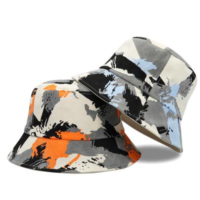 China Bucket hats wholesale cotton camouflage hats personality fashion trend sunshade hat for sale