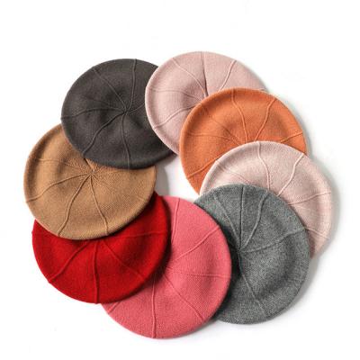 China Bucket Hats Wholesale Hot Fashion Ladies Pure Wool Benin Hat Women Knitted Wool Hat Gift Adult Hat for sale